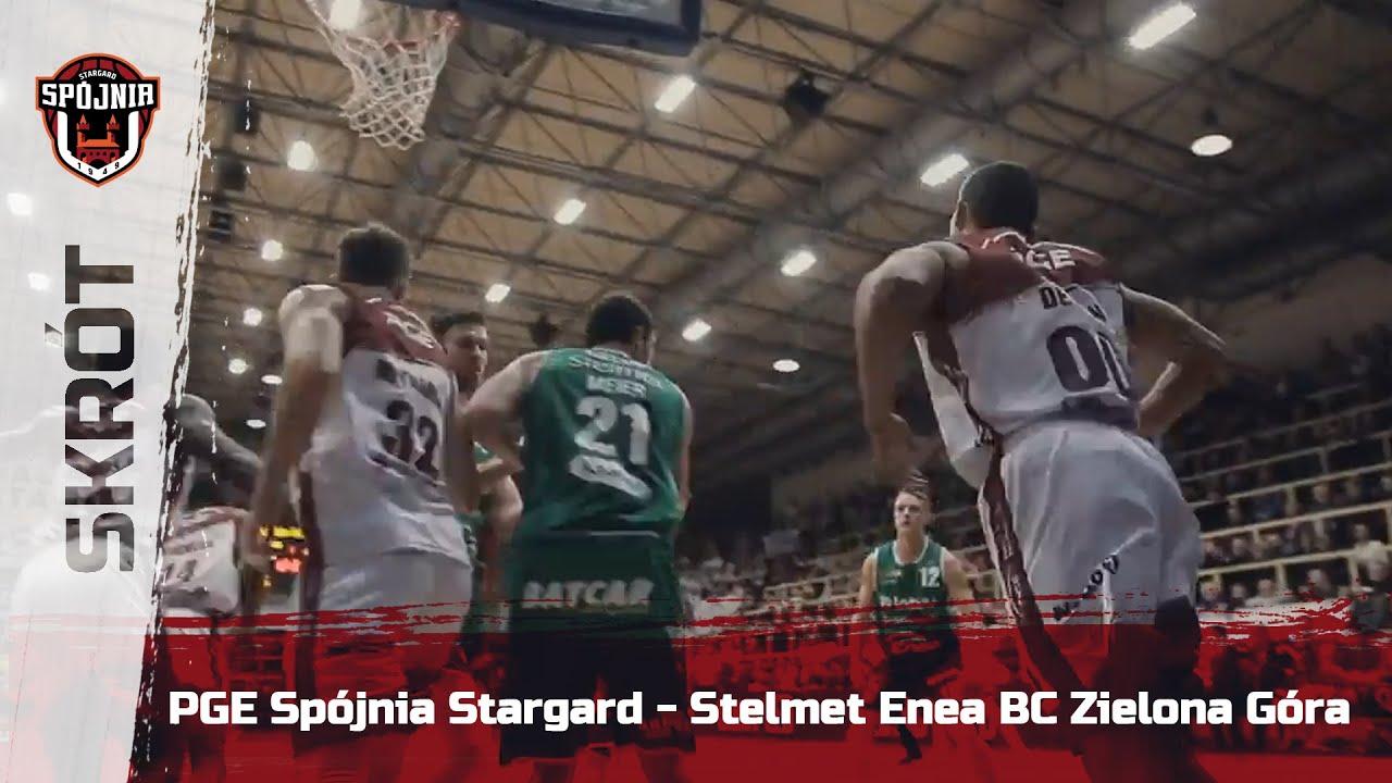 Skrót meczu PGE Spójnia Stargard - Stelmet Enea BC Zielona Góra