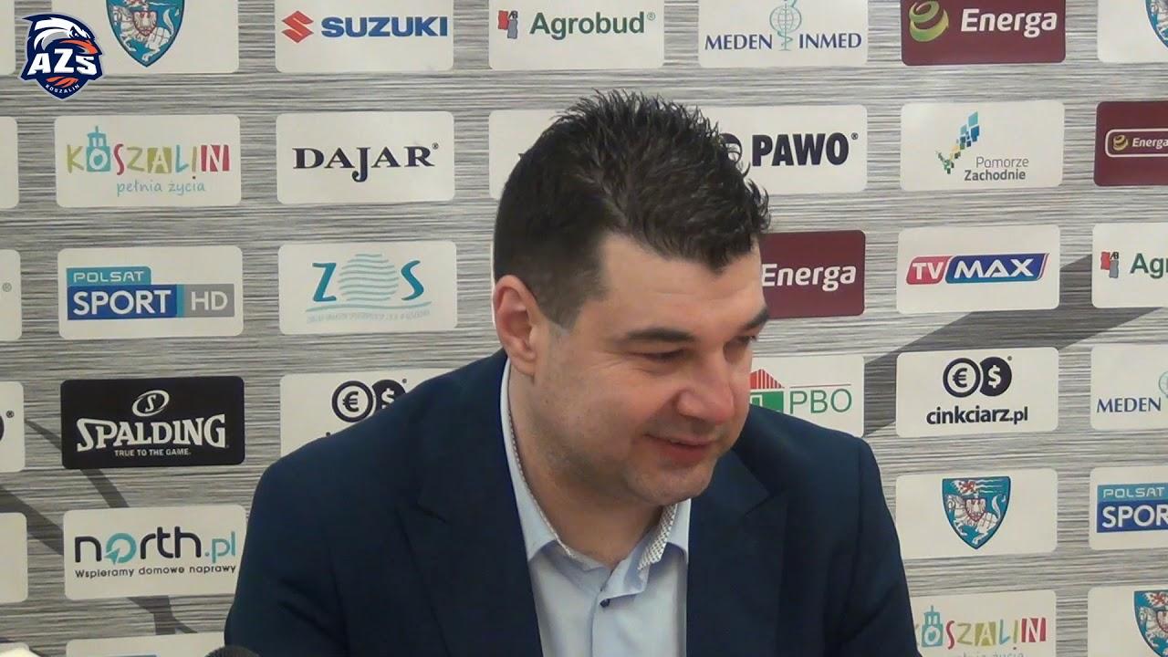 Konferencja prasowa po meczu AZS Koszalin - Stelmet Enea BC Zielona Góra 82:80, 10.02.2018