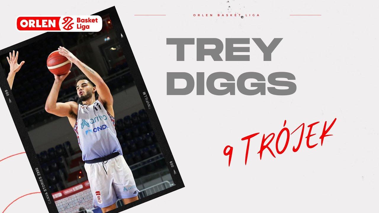 Trey Diggs - 9 trójek! #ORLENBasketLiga #plkpl