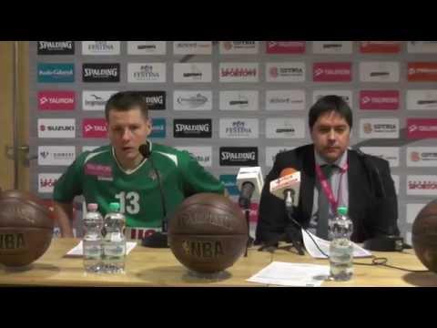 Półfinał Gdynia Basket Cup 2015 - konferencja Stelmet Zielona Góra