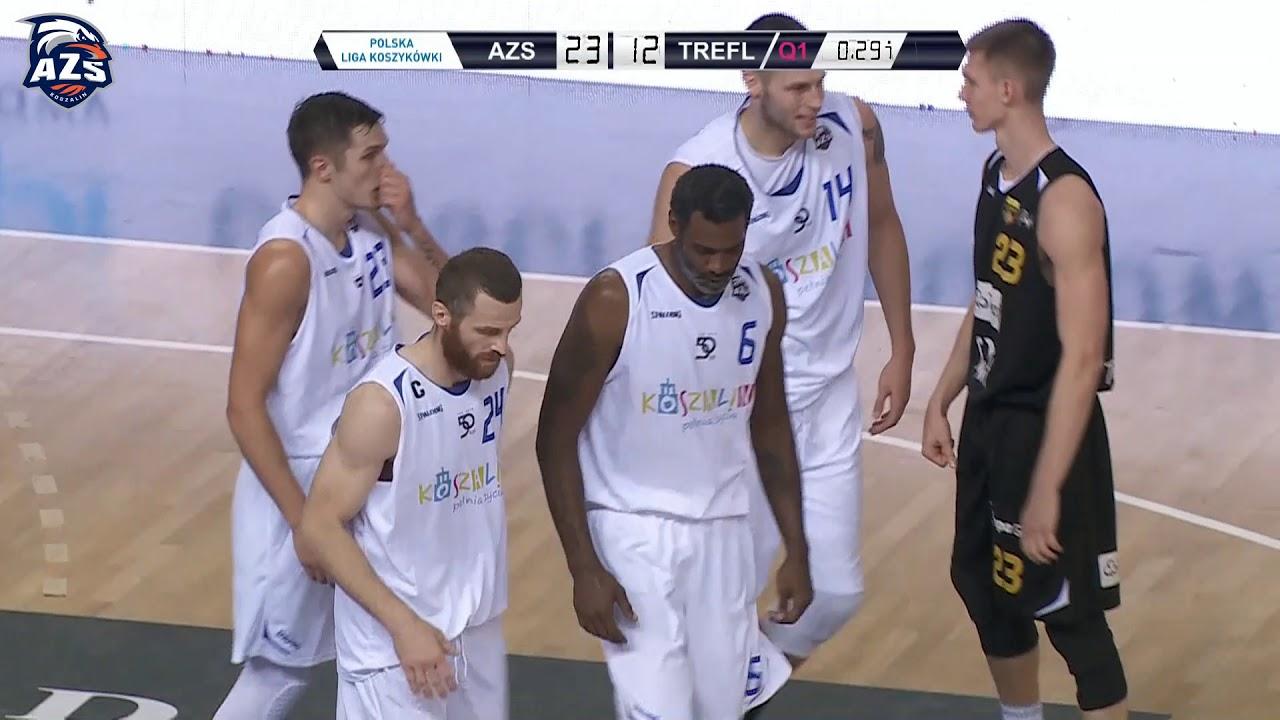 Skrót meczu, AZS Koszalin - Trefl Sopot 82:72, 22.10.2017