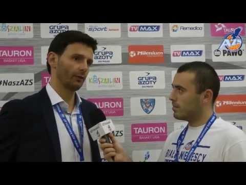 Wywiad po meczu - Igor Milicić, AZS Koszalin - Energa Czarni Słupsk 76:68, 02.11.2014
