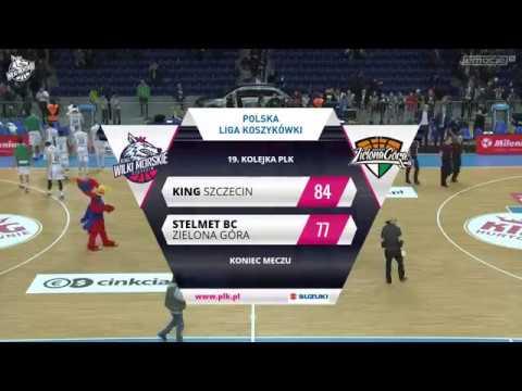 Skrót meczu King Szczecin - Stelmet BC Zielona Góra 84:77