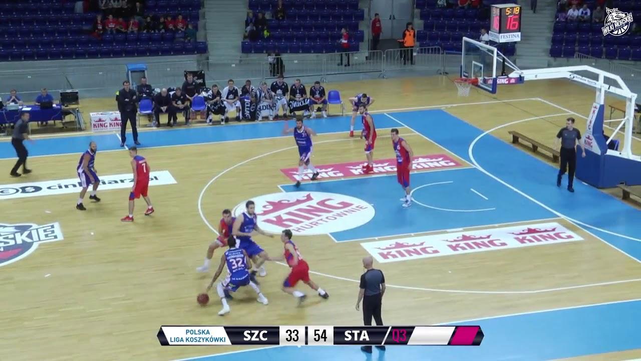 Skrót meczu King Szczecin - Polpharma Starogard Gdański 66:87