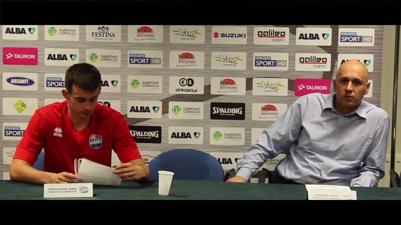 Konferencja prasowa po meczu MKS Dąbrowa Górnicza vs TBV Start Lublin
