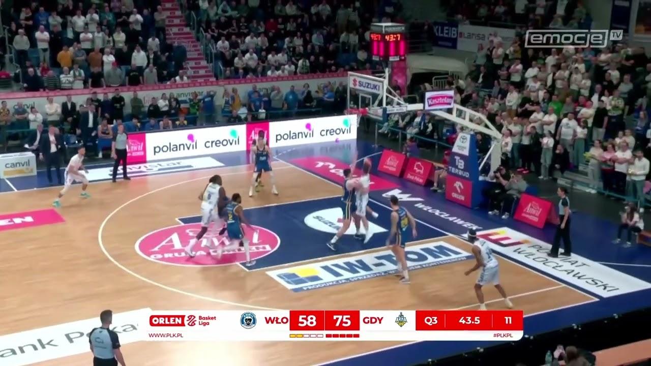 Stefan Djordjević blokuje w trybuny! #ORLENBasketLiga #PLKPL