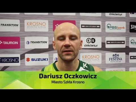 Wypowiedzi po meczu Miasto Szkła Krosno - MKS Dąbrowa Górnicza: Dariusz Oczkowicz.