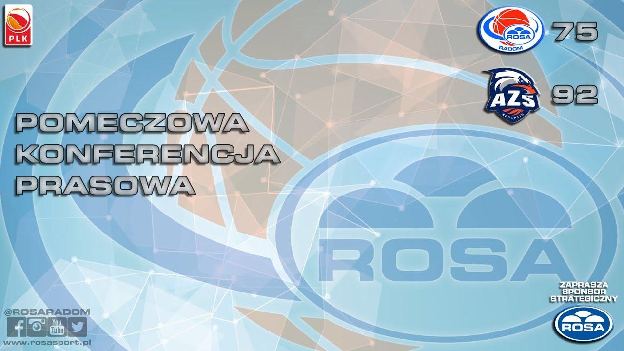 Konferencja prasowa po meczu ROSA Radom - AZS Koszalin #plkpl