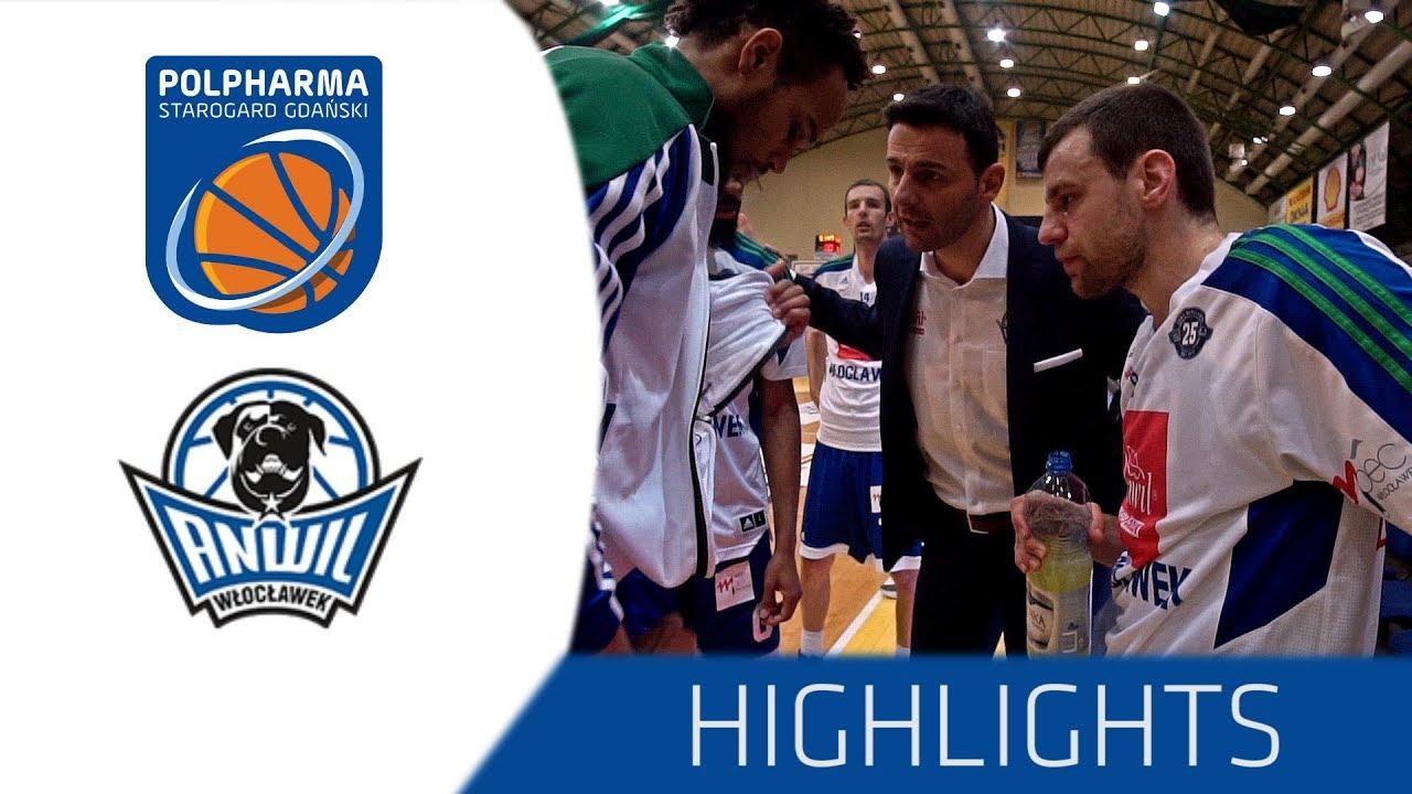 Polpharma Starogard Gd - Anwil Włocławek / skrót meczu / 07.01.18