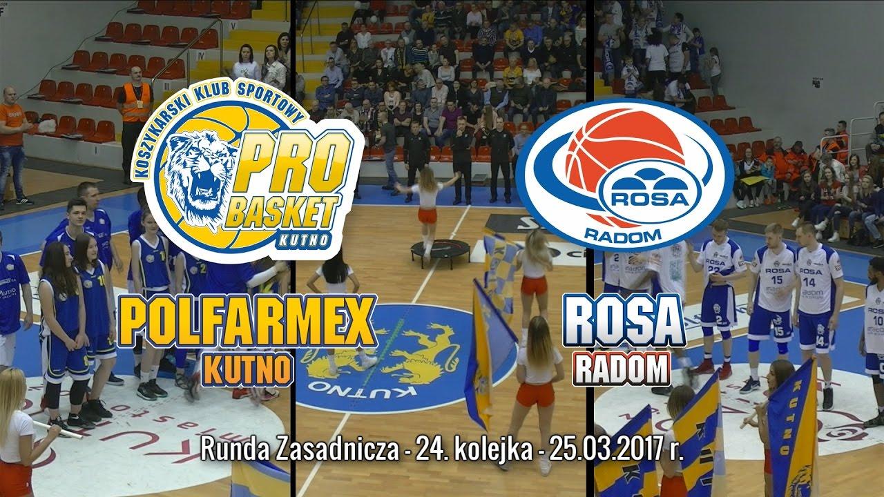 Skrót meczu Polfarmex Kutno - Rosa Radom - 25.03.2017