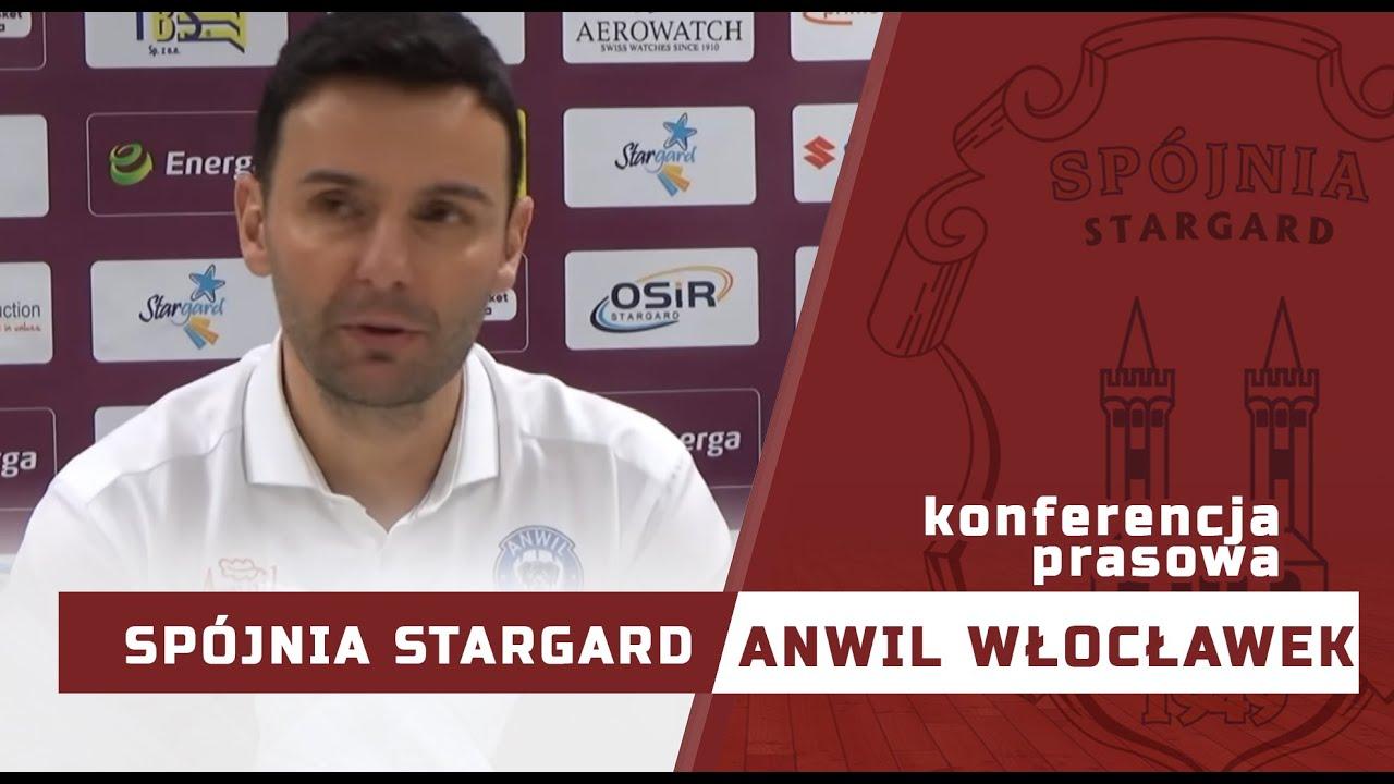 Konferencja prasowa Spójnia Stargard - Anwil Włocławek