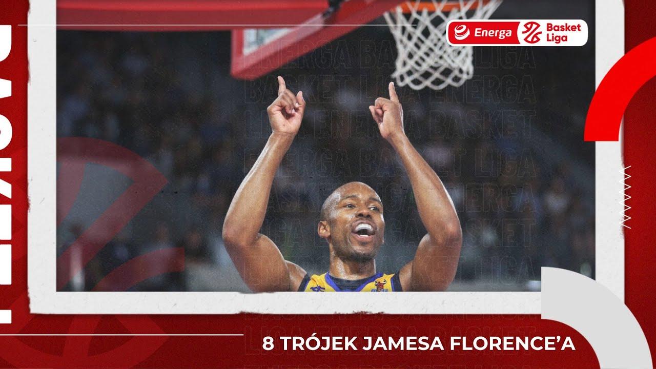 8 trójek Jamesa Florence'a #EnergaBasketLiga #PLKPL