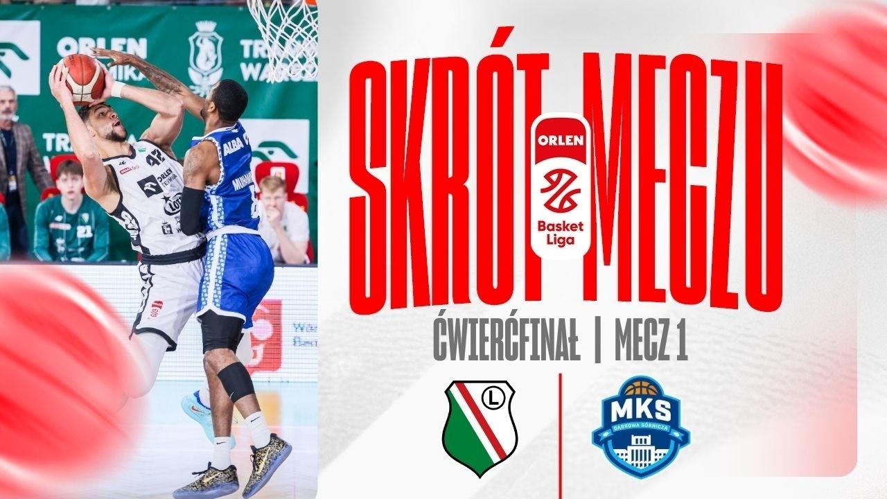 SKRÓT | Legia - MKS | 1. mecz 1/4 play-off