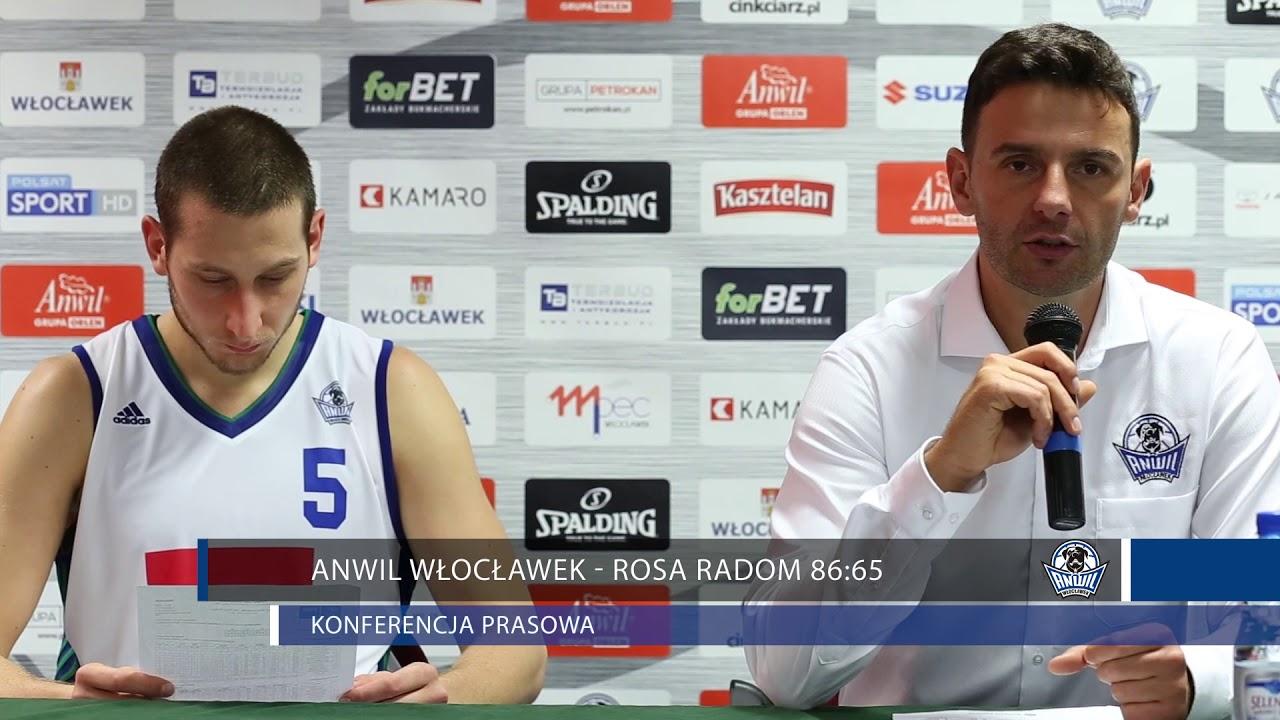 Anwil Włocławek - Rosa Radom 86:65 | konferencja prasowa