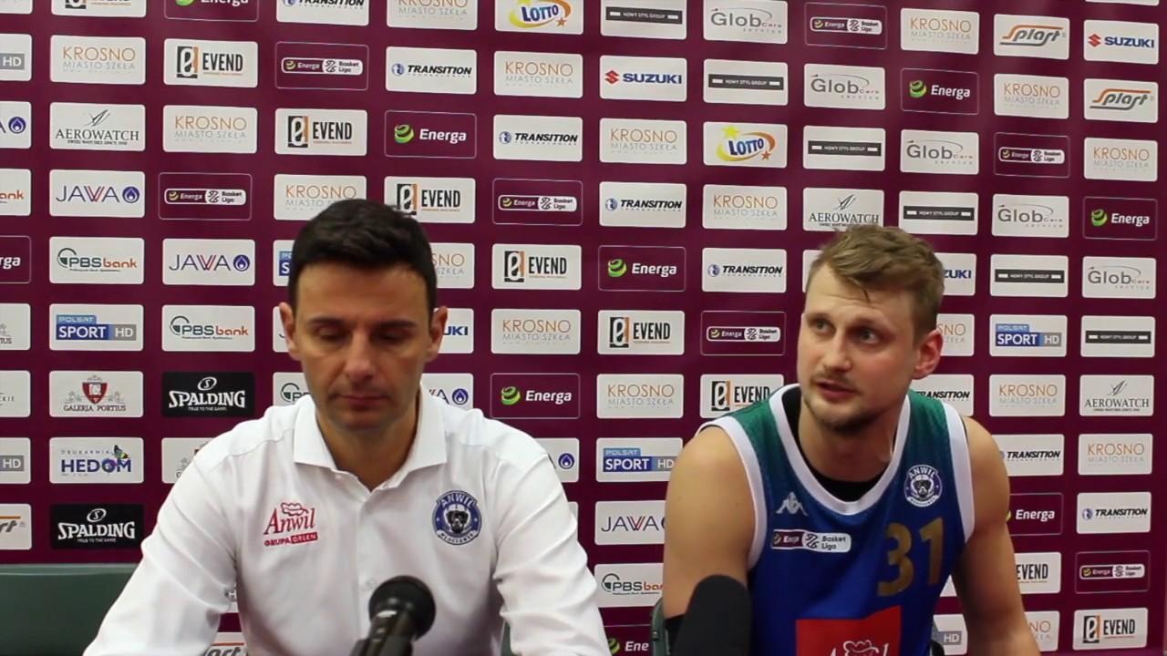 Konferencja prasowa po meczu Miasto Szkła Krosno - Anwil Włocławek
