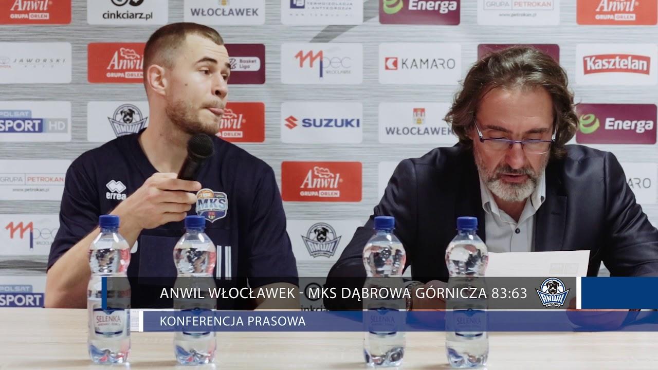 Anwil Włocławek - MKS Dąbrowa Górnicza 83:63 | Konferencja prasowa