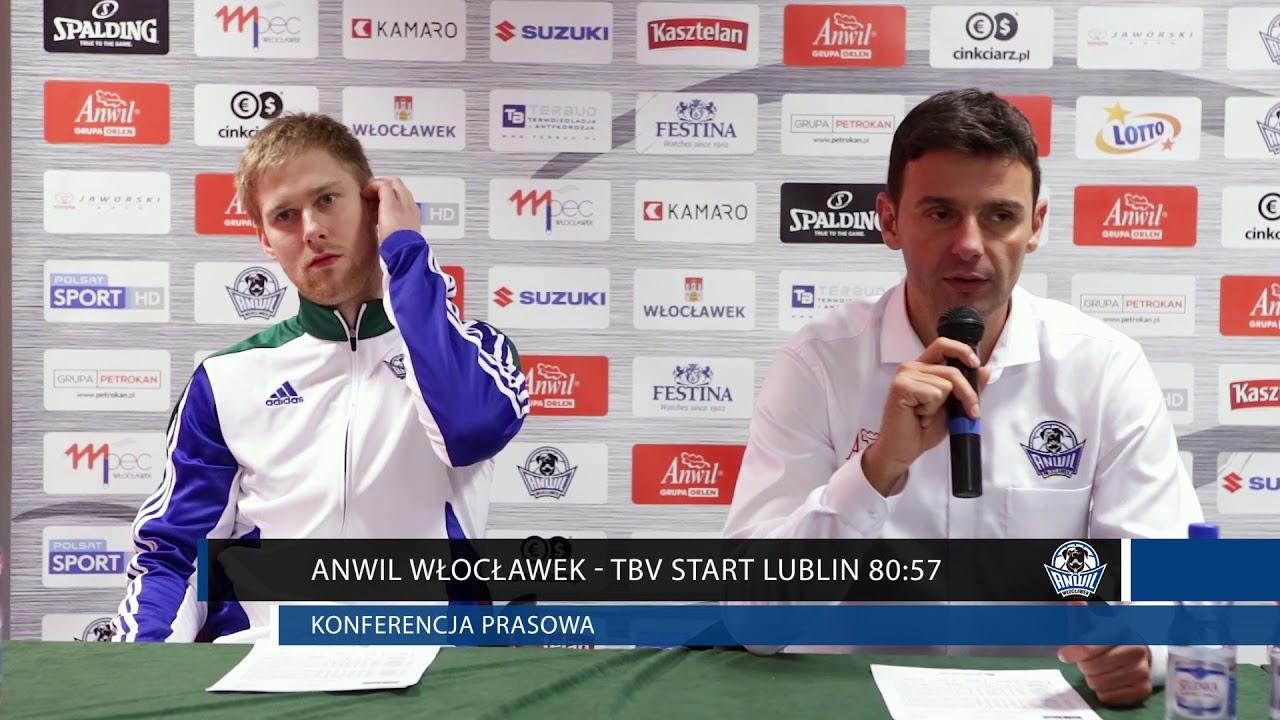 Anwil Włocławek - TBV Start Lublin 80: 57 | konferencja prasowa