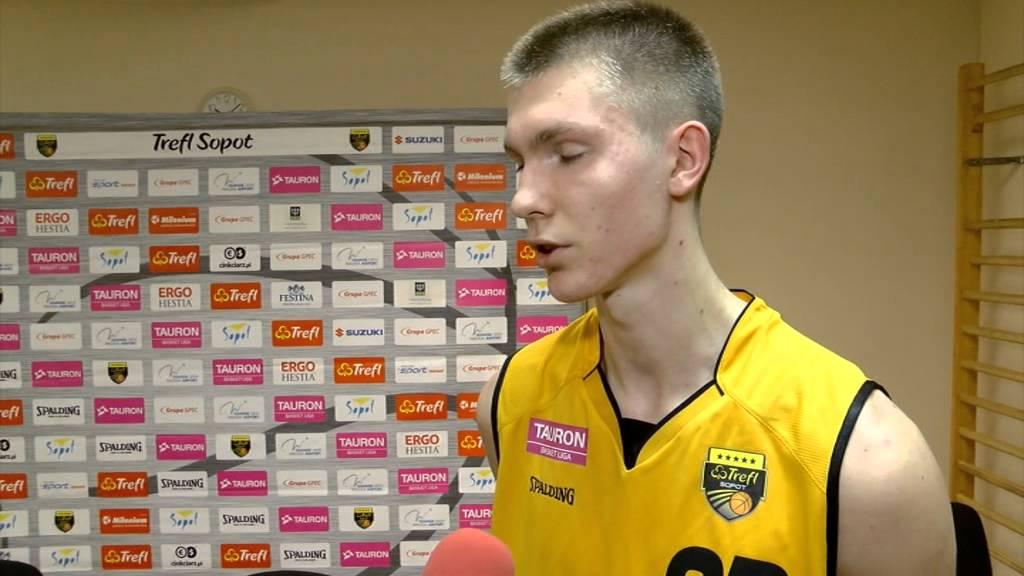 TBL: Trefl Sopot - Stelmet Zielona Góra 22.11.2015, (Kolenda, Koszarek )