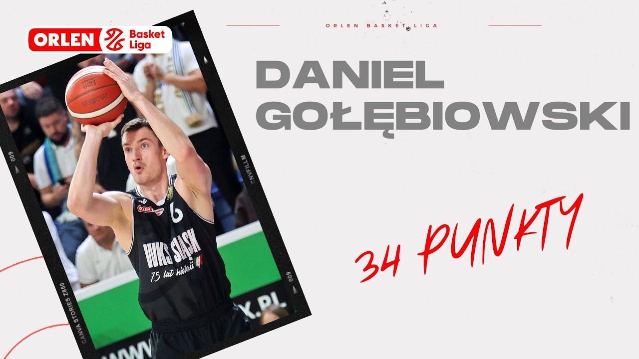 Daniel Gołębiowski - 34 punkty! #ORLENBasketLiga #plkpl