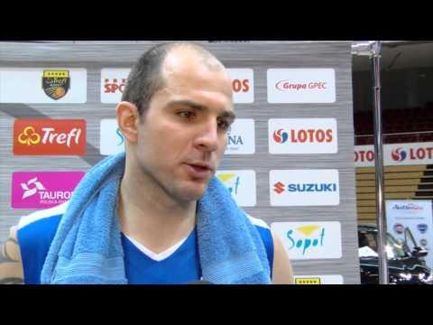 TBL: Trefl Sopot - AZS Koszalin (Grzegorz Kulka, Szymon Szewczyk) 01.02.2015 www.pomorska.tv