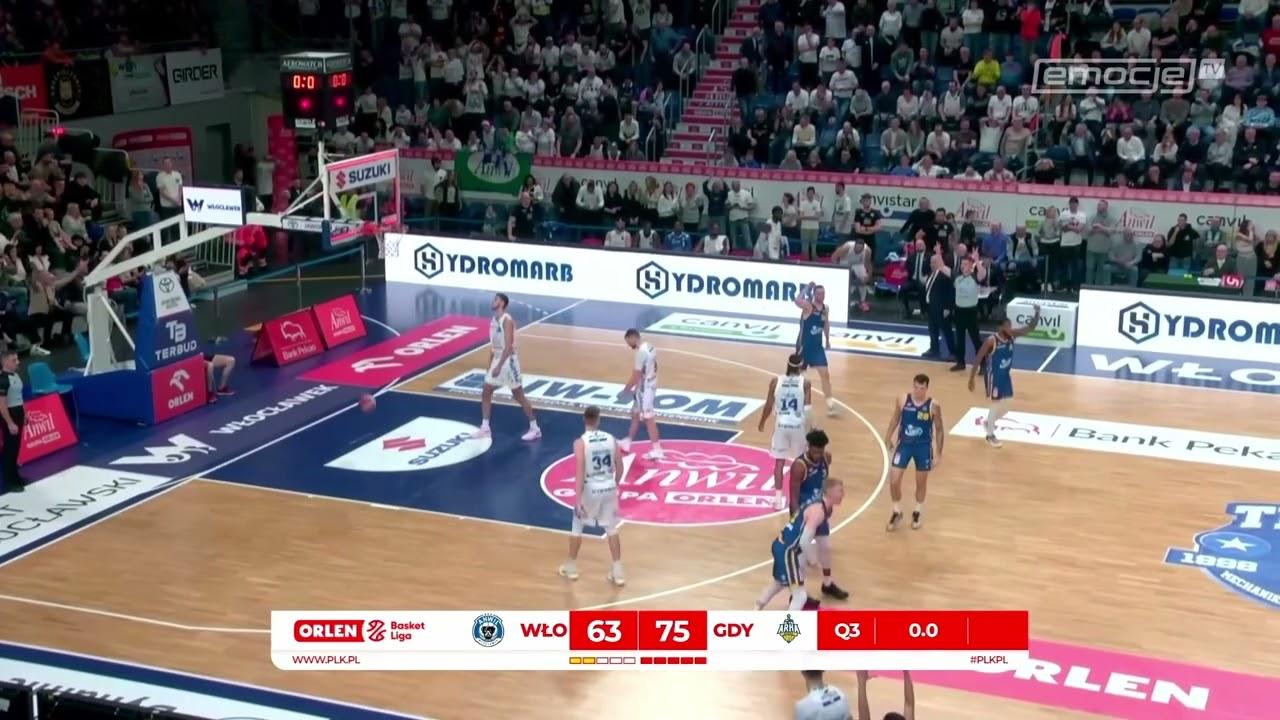 Łukasz Kolenda "z naklejki" na koniec kwarty! #ORLENBasketLiga #PLKPL