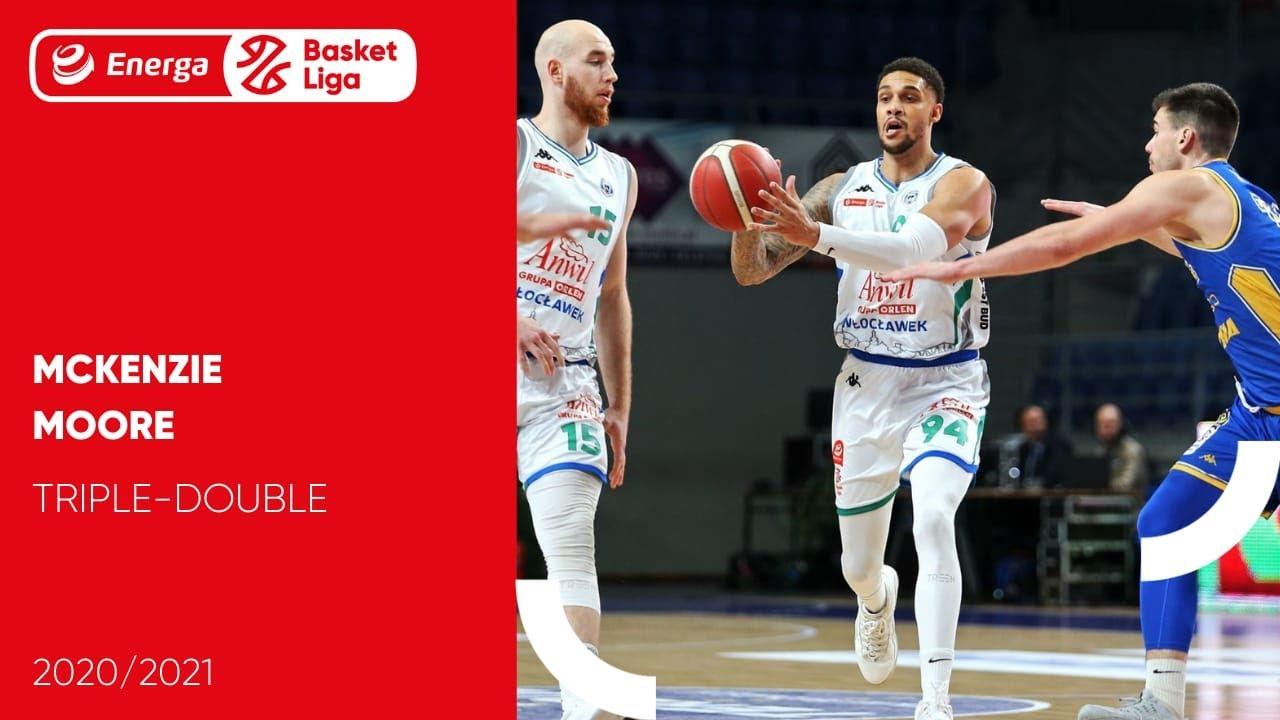 McKenzie Moore triple-double #EnergaBasketLiga #PLKPL