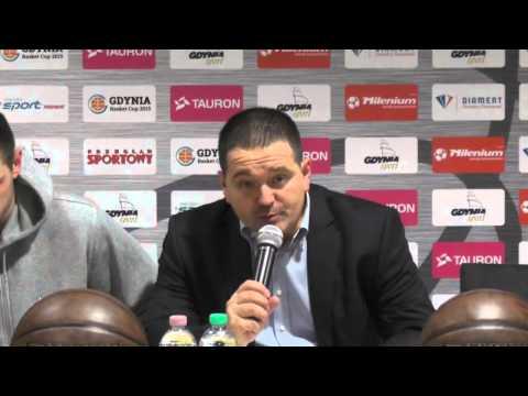 Ćwierćfinał Gdynia Basket Cup 2015 - konferencja Asseco Gdynia