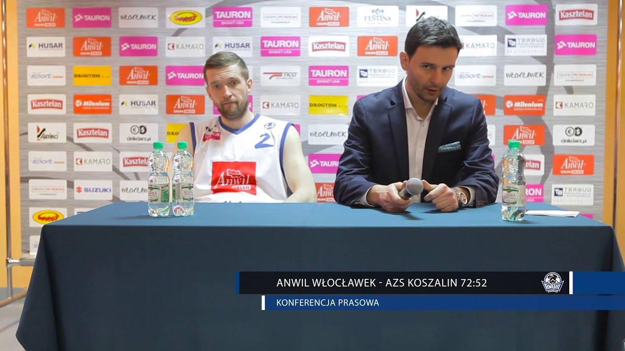 Anwil Włocławek - AZS Koszalin 72:52 | Konferencja prasowa
