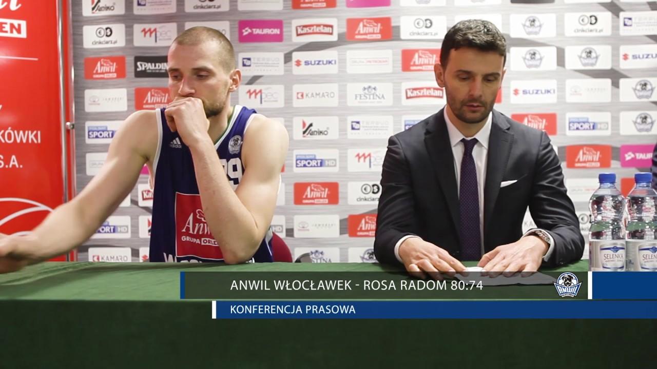 Anwil Włocławek - Rosa Radom 80:74 | Konferencja prasowa