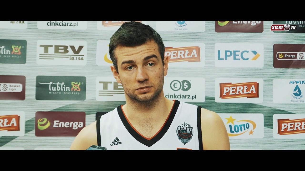 Adam Łapeta i Marcin Dutkiewicz po meczu TBV Start Lublin - BM Slam Stal Ostrów Wlkp. | 04.03.2018