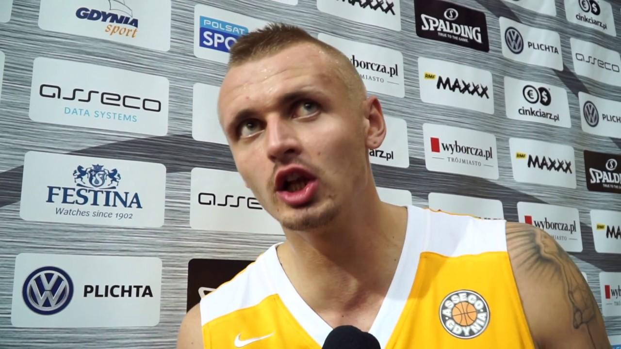 Asseco Gdynia vs. Czarni Słupsk - wywiady - 30.09.2017