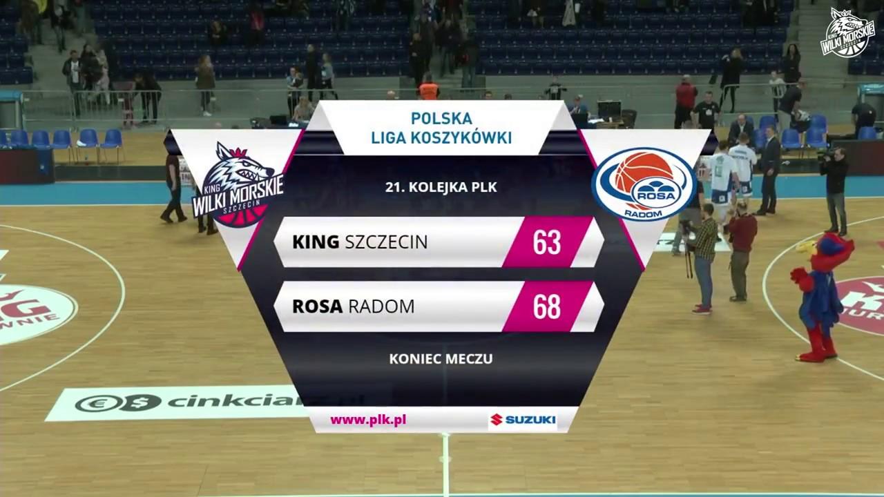 Skrót meczu King Szczecin - Rosa Radom 63:68