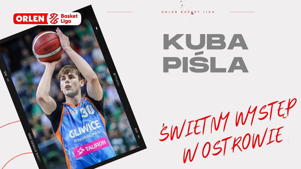 Kuba Piśla - świetny występ w Ostrowie #ORLENBasketLiga #PLKPL