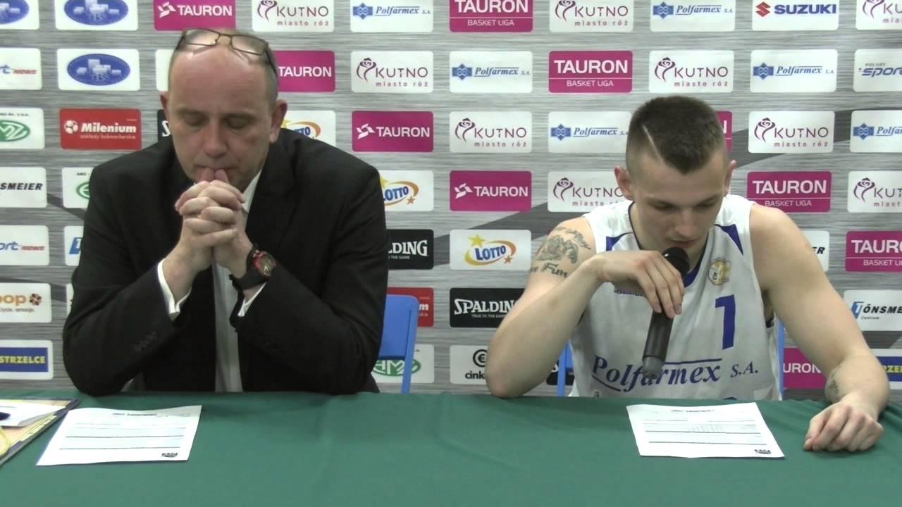 Konferencja pomeczowa Polfarmex Kutno - Stelmet BC Zielona Góra - 13.03.2016