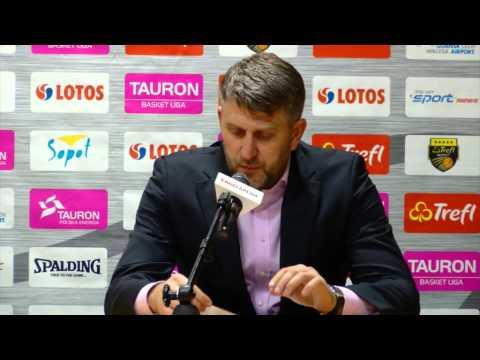 Trefl Sopot - MKS Dąbrowa Górnicza (konferencja prasowa) 17.01.2015 pomorska.TV