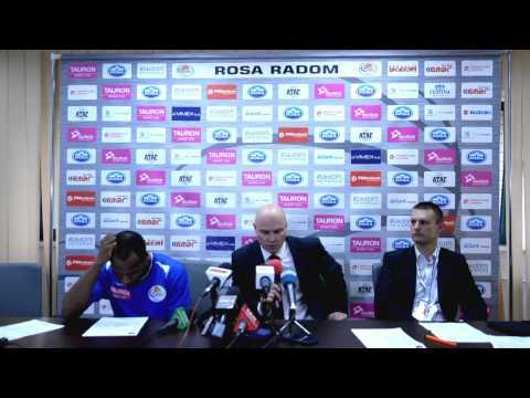 Rosa TV: Konferencja prasowa po meczu ROSA Radom - Energa Czarni Słupsk 75:77  - 31.05.2015