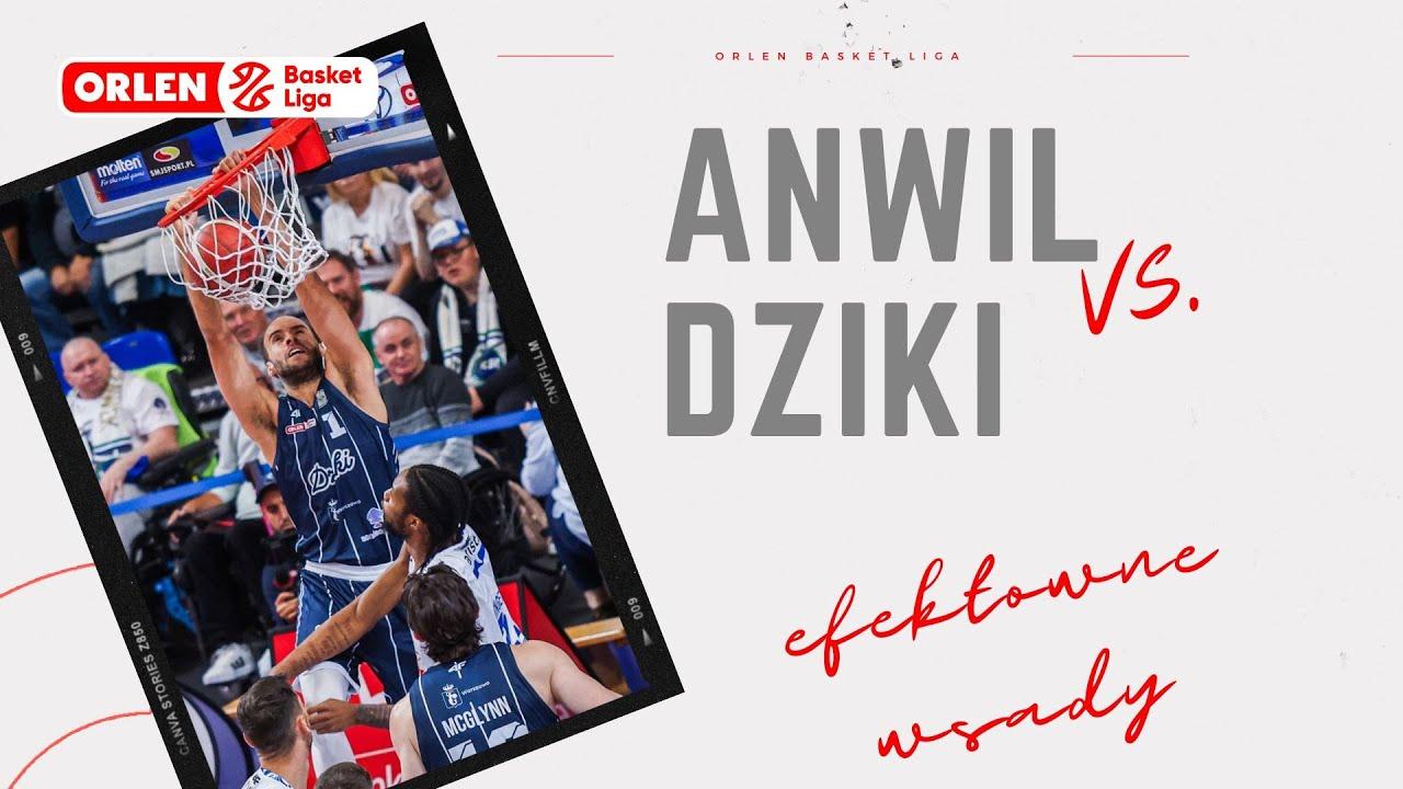 Efektowne wsady z meczu Anwil - Dziki #ORLENBasketLiga #PLKPL