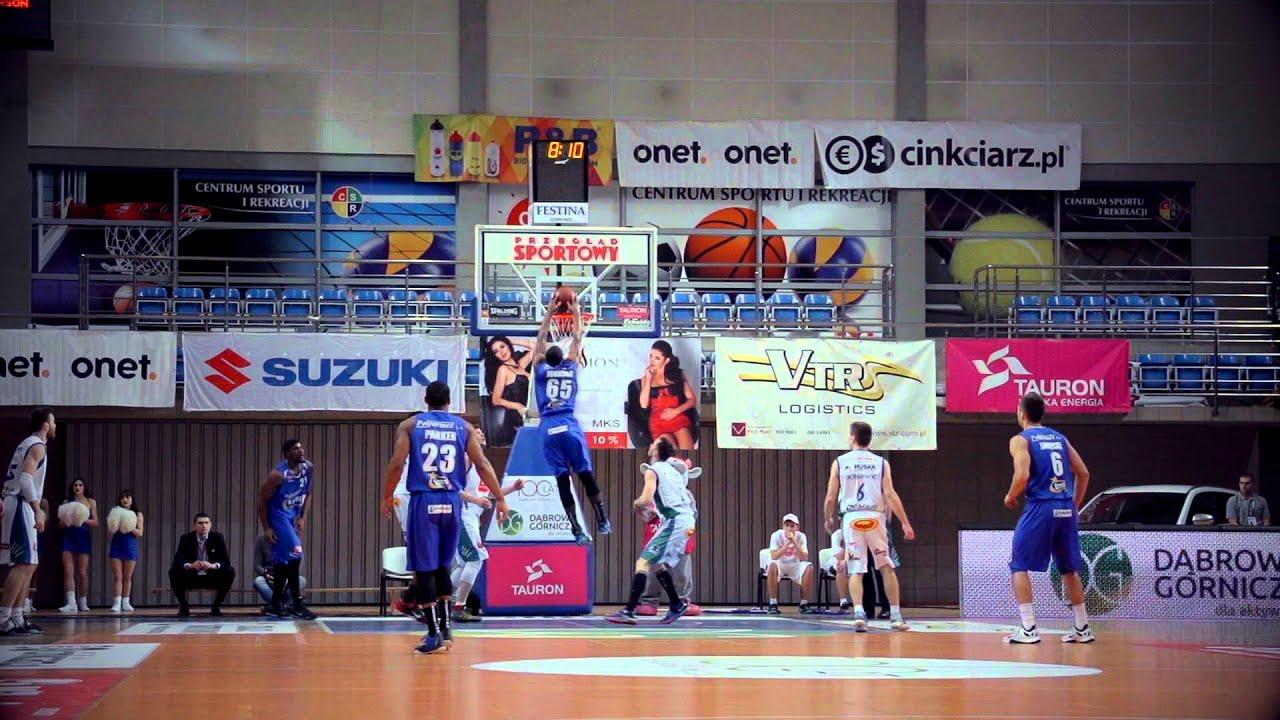 #PucharPLK Kevin Johnson - efektowna dobitka wsadem Slow Motion