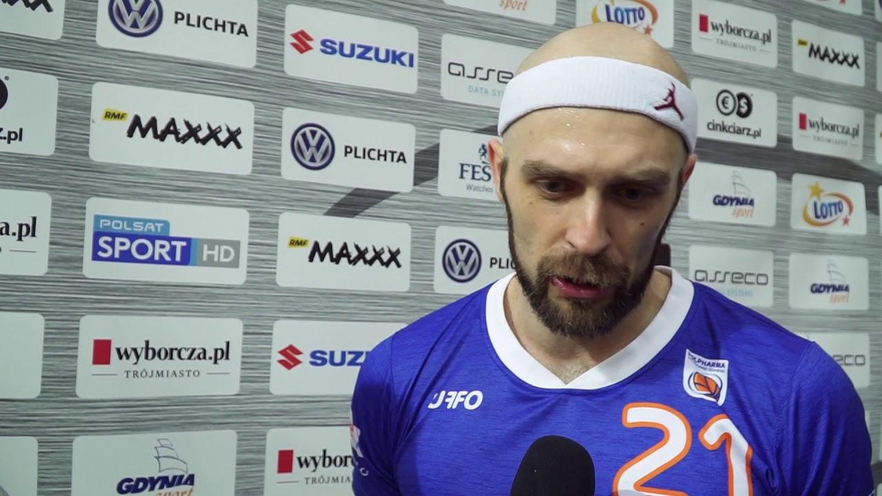 Asseco Gdynia vs. Polpharma Starogard Gdański - wywiad - Przemysław Szymański - 17.12.2017