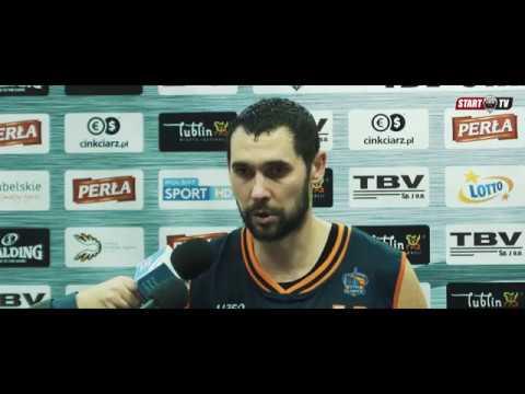 Marcin Salamonik i Roman Szymański po meczu TBV Start Lublin - GTK Gliwice | 10.11.2017