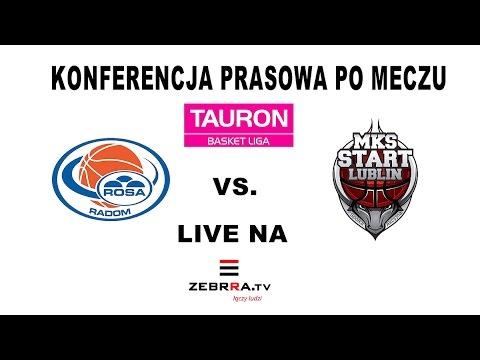  Konferencja prasowa po meczu ROSA Radom - TBV Start Lublin
