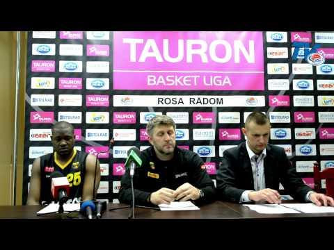 RosaTV: Konferencja prasowa po meczu ROSA RADOM - TREFL SOPOT 81:83