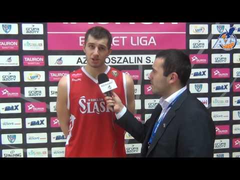 Wywiad po meczu (IMBC) - Krzysztof Sulima, AZS Koszalin - WKS Śląsk Wrocław 67:84, 21.12.2013