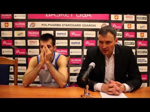 Konferencja prasowa po meczu Polpharma Starogard Gd - Azs Koszalin /Etap II  /02.04.2014