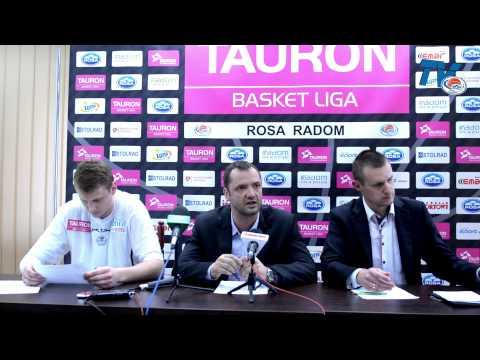 RosaTV: Konferencja prasowa po meczu ROSA Radom - Anwil Włocławek  100:75  - 08.05.2014