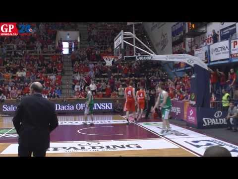 Skrót meczu. Energa Czarni Słupsk - Stelmet Zielona Góra 73:77