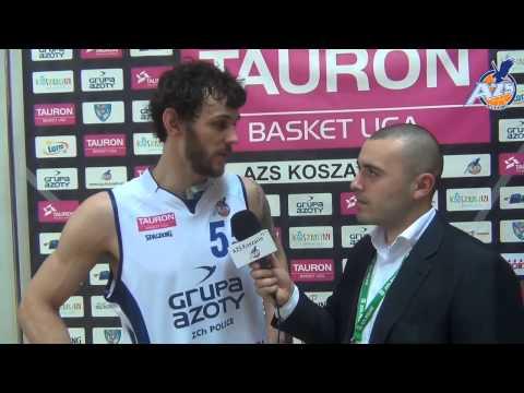 Wywiad po meczu - Artur Mielczarek, AZS Koszalin - WKS Śląsk Wrocław 77:75, 06.04.2014