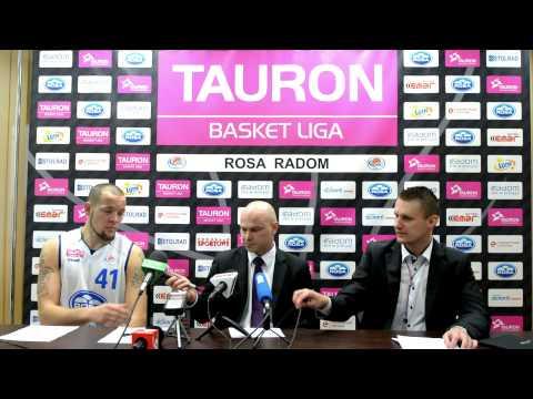 RosaTV: Konferencja prasowa po meczu ROSA Radom - Stelmet Zielona Góra 82:81 - 06.04.2014