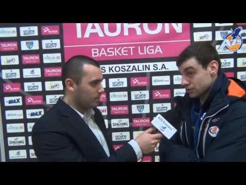 Wywiad po meczu - Kamil Łączyński, AZS Koszalin - Rosa Radom 67:72, 09.03.2014