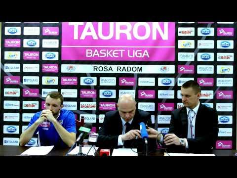 RosaTV: Konferencja prasowa po meczu  ROSA Radom - Trefl Sopot 60:73 - 01.06.0-2014